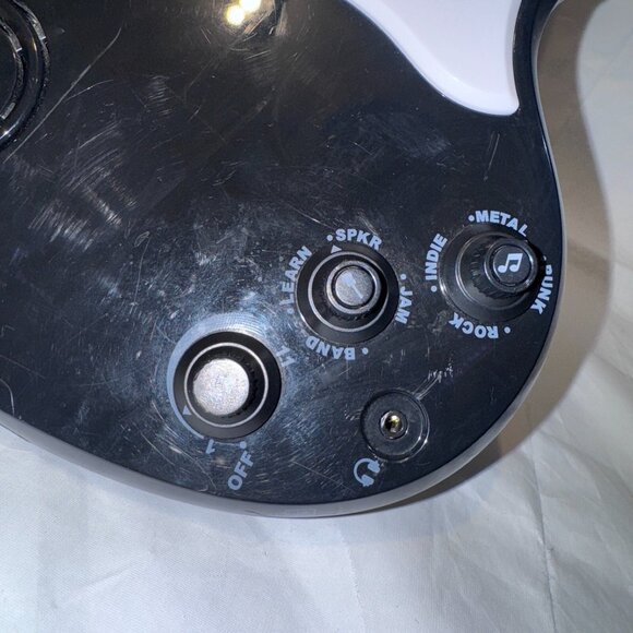 2007 Gibson Power Tour Tiger Electronics Black Electric Toy Guitar - Not Working - Picture 5 of 7